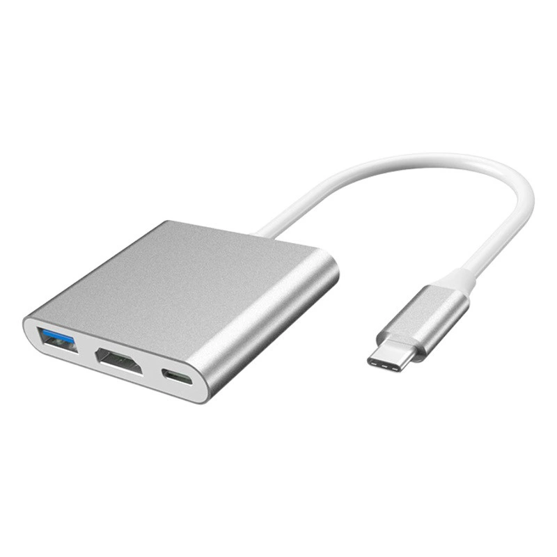 Многофункциональная док-станция USB-C 8-в-1 для ноутбуков, концентратор Type-C