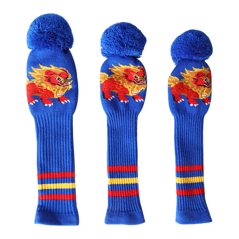 Cubierta de club de golf de punto cubierta de madera cubierta de tapa cubierta de club de golf cubierta de club de dibujos animados