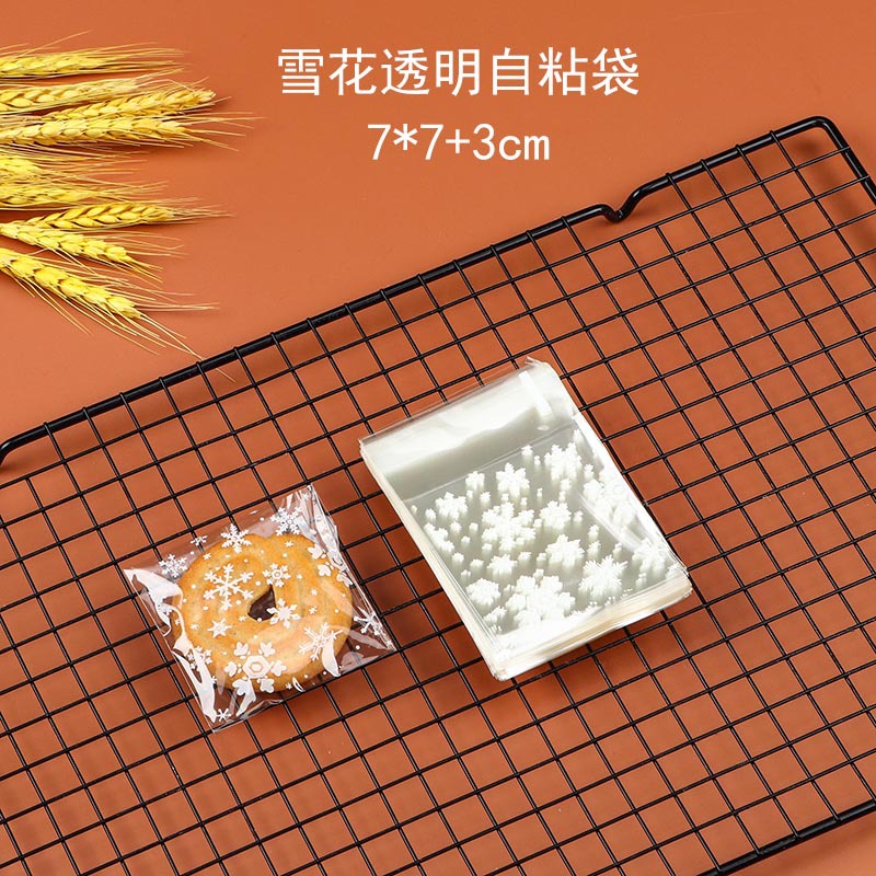7*7 + 3 copo de nieve bolsa autoadhesiva/100 piezas por paquete