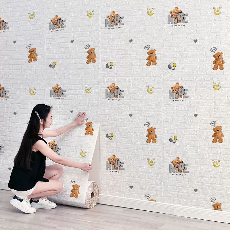 3D самоклеящиеся панели для декоративной стены, 35×38.5 см или 70×77 см, кирпичный и декоративный узор, на заказ