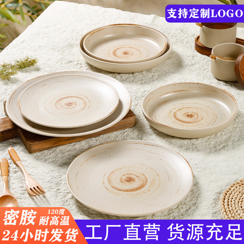 工場卸売りのメラミンは磁器の食器の鍋の焼肉の店の日本式の円盤をまねて料理の皿を詰めます。|undefined
