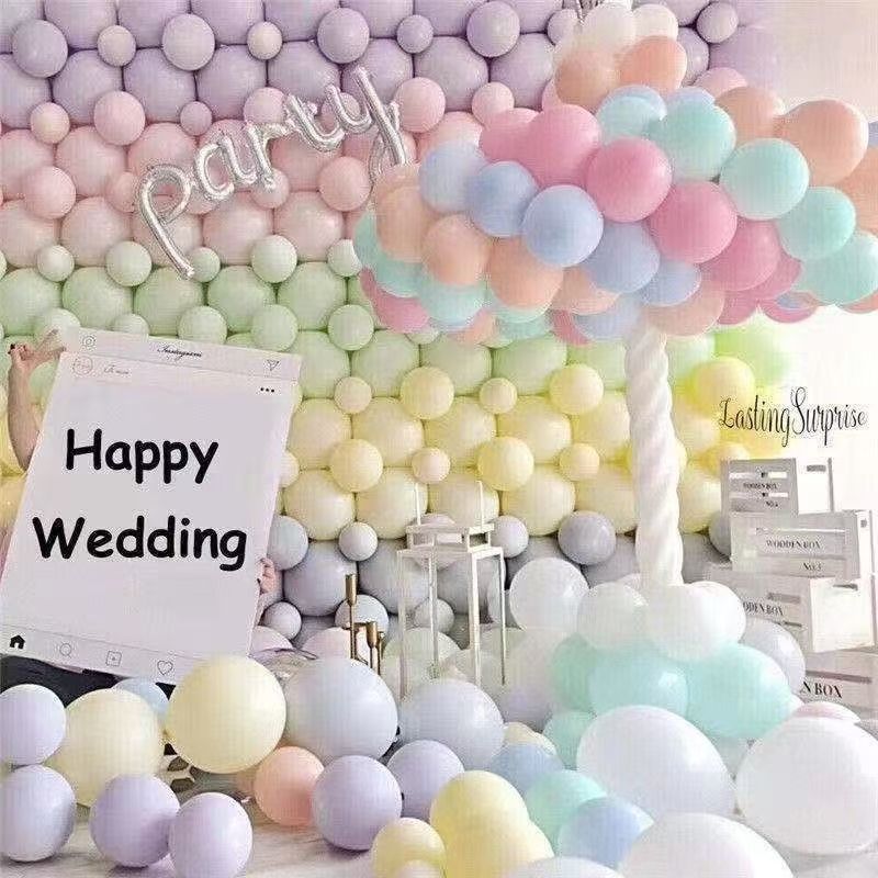 10 pulgadas macarón globos al por mayor 50 decoración de la habitación de boda fiesta de cumpleaños bar KTV diseño grueso a prueba de explosiones