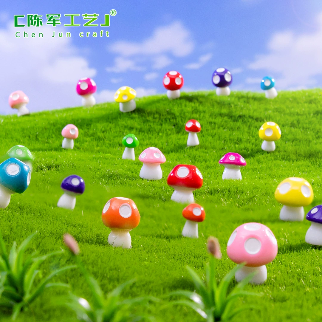 Микроландшафтный симулятор мха красочные маленькие грибы DIY декоративные аксессуары для мини-садоводства