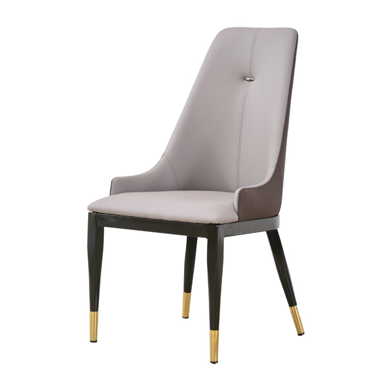 Silla de comedor moderna simple silla de lujo ligera italiana silla de negociación respaldo taburete hotel comedor casero silla de reunión silla de ocio