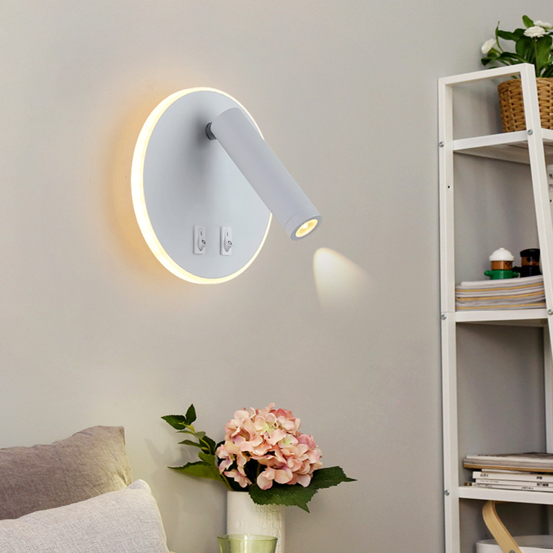 lámparas de pared interior lámparas de cabezal de cama lámparas de dormitorio lámparas de protección de ojos lámparas de lectura de ahorro de energía lámparas led lámparas de pared de viento nórdico