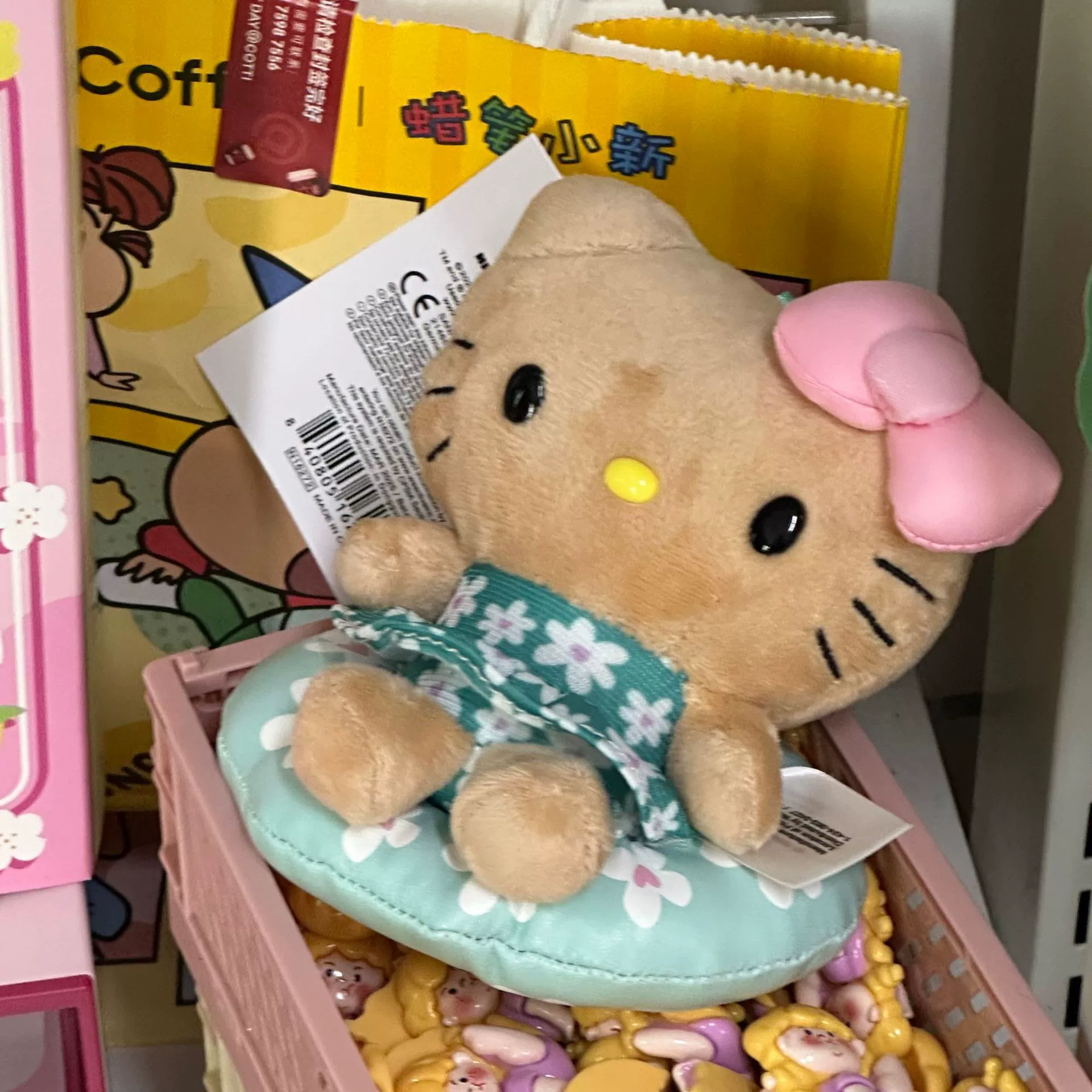 Плюшевый брелок-подвеска Hello Kitty, милый кукольный брелок для сумки, 11 см, легкий и прочный