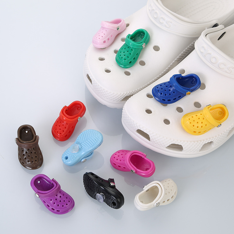 Cross-Border Amazon DIY Clog Shoe Mini Decorative Charms Cute Mini 3D Versatile Shoe Charms