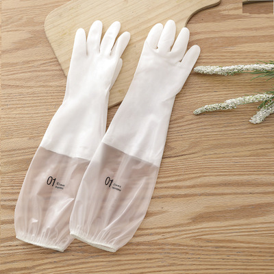 洗碗手套女防水橡膠加絨加厚廚房耐用型洗衣衣服膠皮家用冬季家務