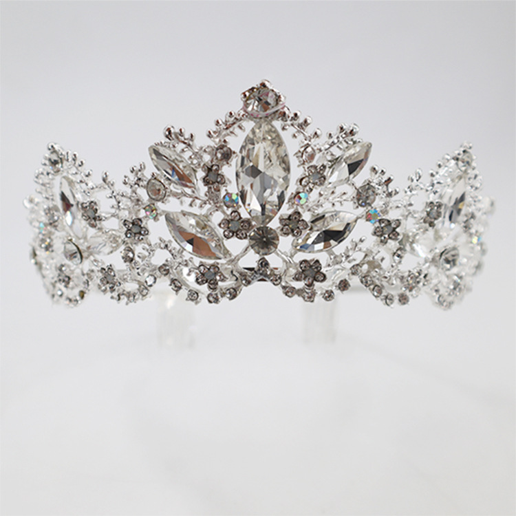 Nupcial corona tocado cristal princesa corona nupcial boda hilo vestido accesorios cumpleaños corona cabeza accesorios al por mayor