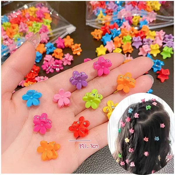 Korean style children's small clip macaron color mini butterfly flower hairpin headdress Crown Mickey Liu Hai hair clip