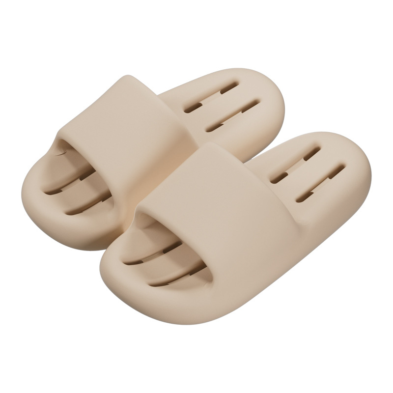 Zapatillas de baño para mujer, interior para el hogar, fondo grueso, antideslizante, hueco, secado rápido, baño, baño, sandalias y pantuflas con goteras para hombre