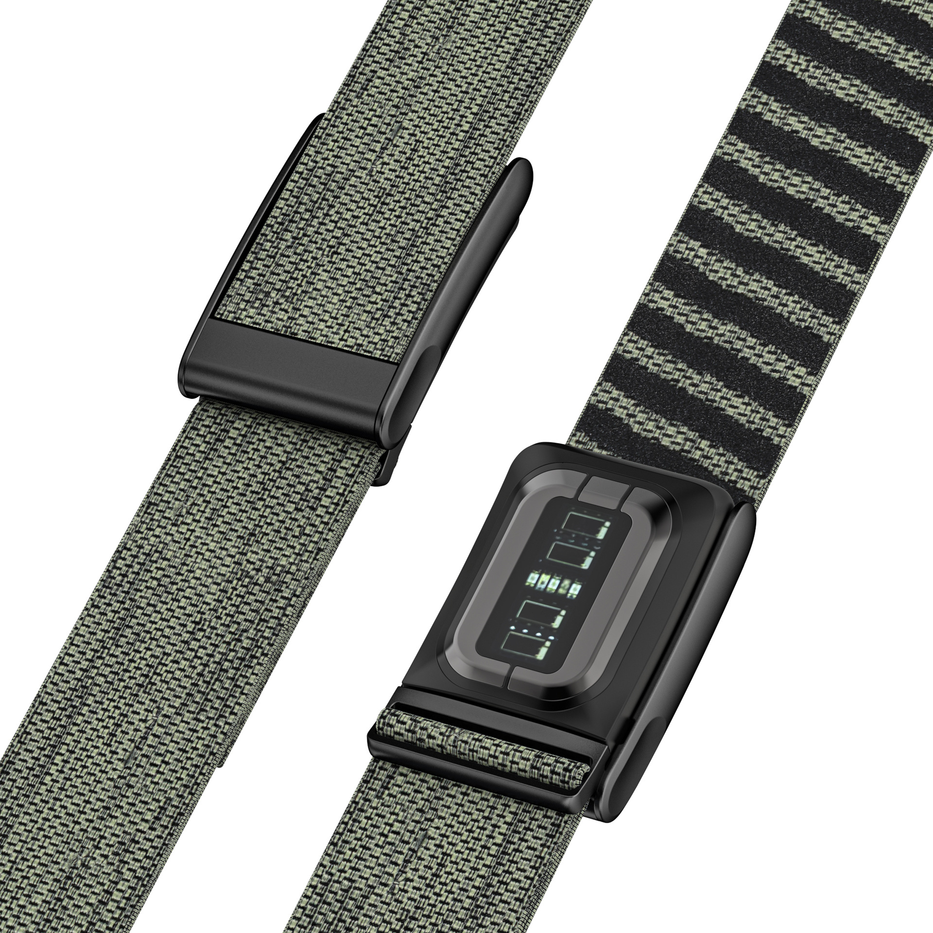 5.0 회색 녹색 심전도 MG 버전(검은색 프레임)