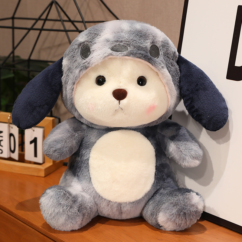 Hot sale super cute Han bear transformation creative doll Teddy doll plush toy girl children love gift