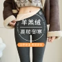 修身高腰螺纹显瘦打底裤