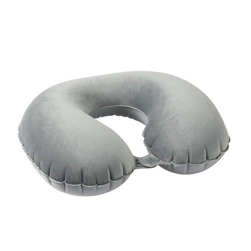 Crystal Velvet Portable Inflatable Pillow Inflatable U-shaped Pillow Outdoor Travel Inflatable Pillow TPU Aircraft Pillow Manufacturer Wholesale