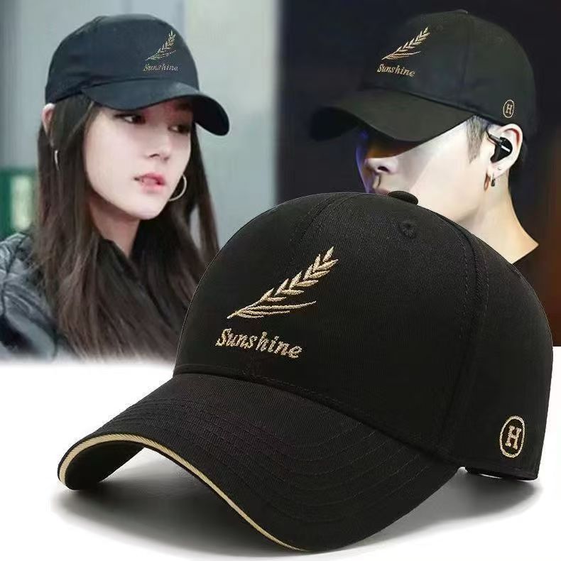 Men's Baseball Cap Spring and Autumn New Casual Outdoor Sports Duckbill Cap Trendy Women's Fashion Wheat Ear Hat