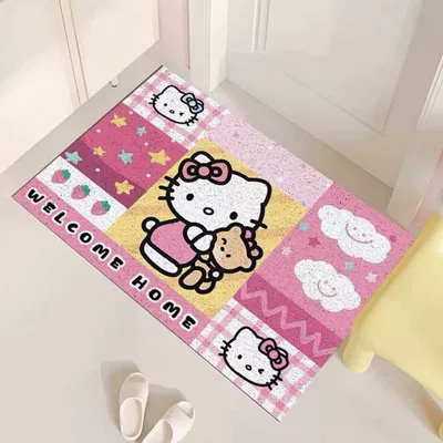 Avtomobil döşəmə paspasları — size, non-slip, easy to maintain, PVC - kitty-5-4060cm-silk-loop