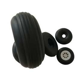 直销工厂婴儿车pu发泡聚氨酯轮椅轮子轮胎灌注实心安全婴儿车轮子