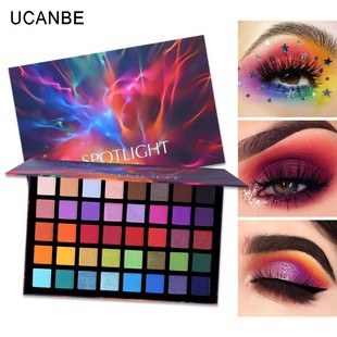 ucanbe 40 color Spotlight eye shadow plate shimmer matte color eye shadow plate European and American eye shadow cross-border makeup