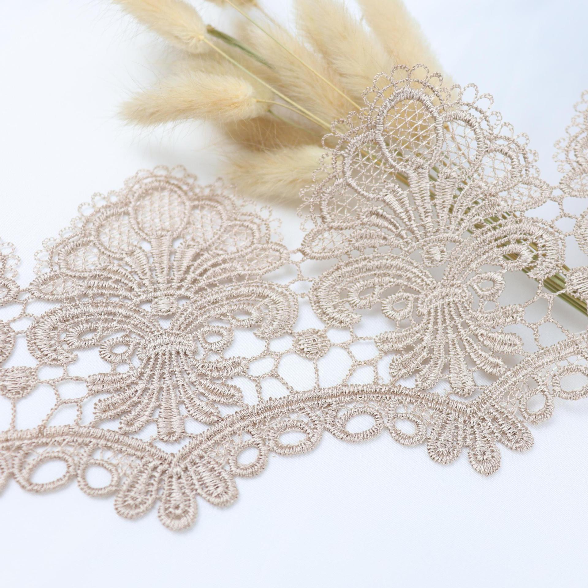 咖色水溶花边-1611