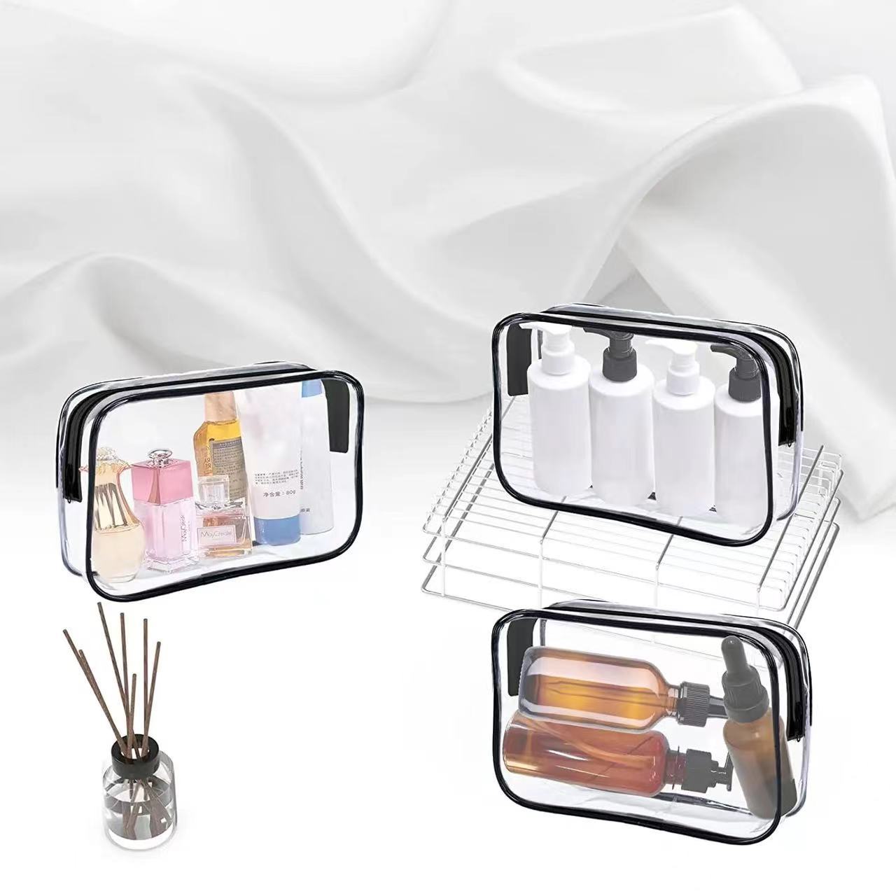 PVC透明拉链洗漱包软骨膜包旅行出游便捷化妆品打包袋子现货