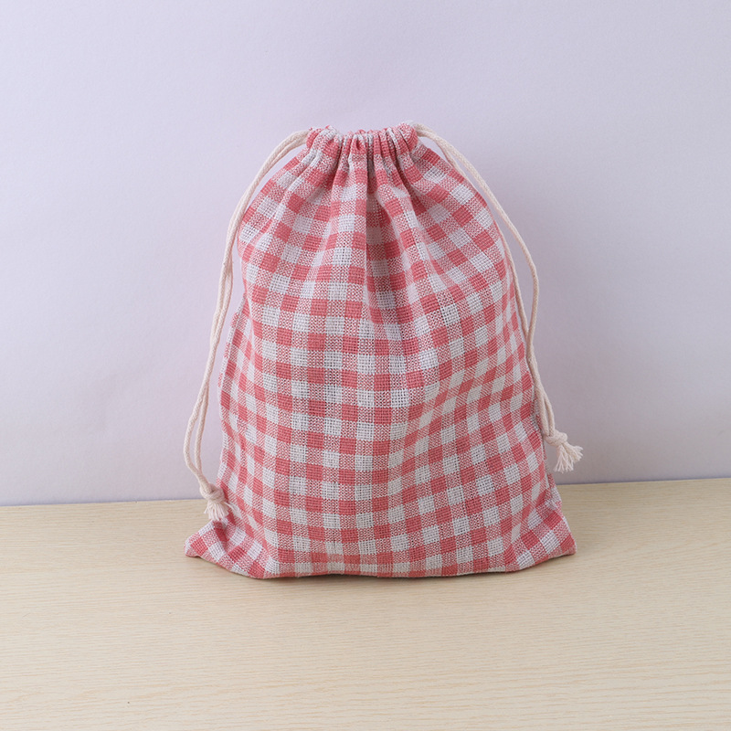 Fábrica en stock patrón creativo impreso algodón de mano cordón bolsa cordón regalo impresión cordón bolsa de almacenamiento al por mayor