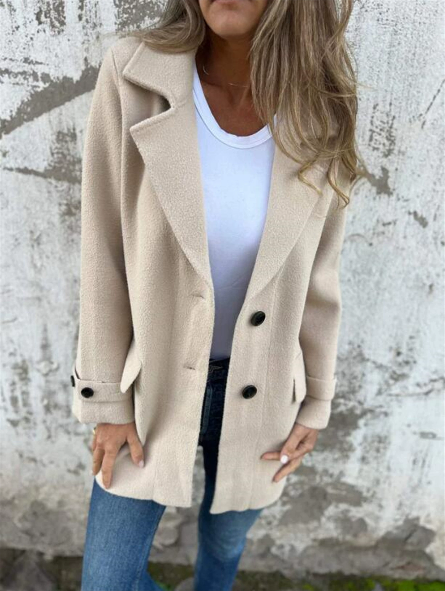 Демисезонный кардиган для отдыха, европ стиль, свободный крой. Цвета Apricot/Black/Khaki, размеры S–5XL