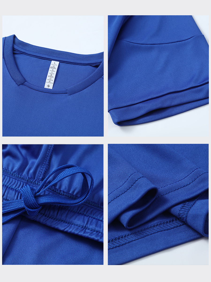 Verano hombre ropa deportiva casual de dos piezas juveniles entrenamiento militar ropa seca rápida correr pantalones cortos manga corta conjunto personalizado