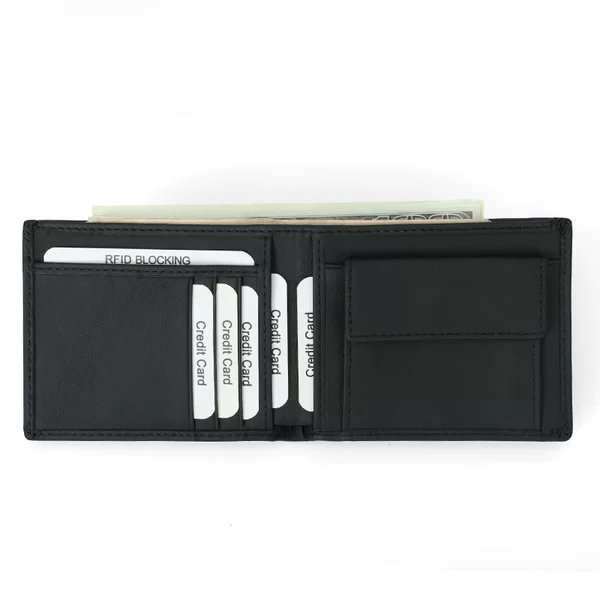 Amazon's Best-Selling Anti-Theft Rfid First-Layer Cowhide Wallet Russian Cross-Border Cowhide Men's Wallet Coin Purse
