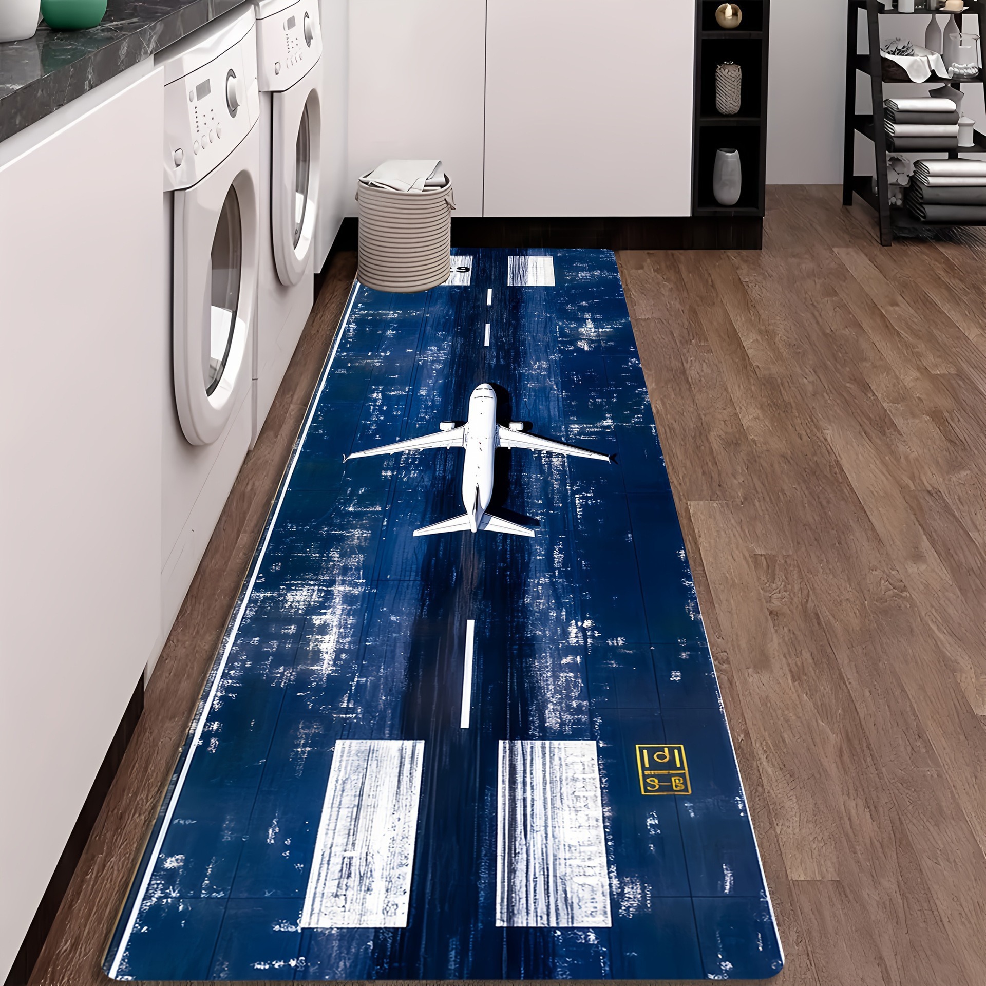 Airport Runway Crystal Velvet Long Strip Carpet, Stain-Resistant, Wear-Resistant, Easy to Maintain, Villa Corridor and Hallway Decorative Carpet, Dropshipping Available