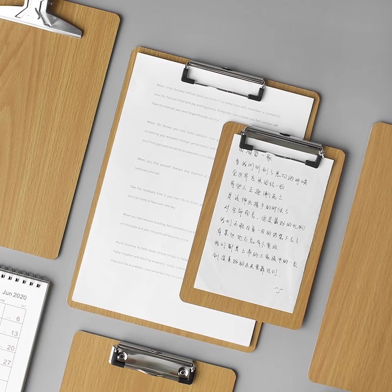 Clip de tablero A4 escritura tablero de carpeta tablero de madera tablero de escritura papelería carpeta de menú carpeta de carpeta de facturas