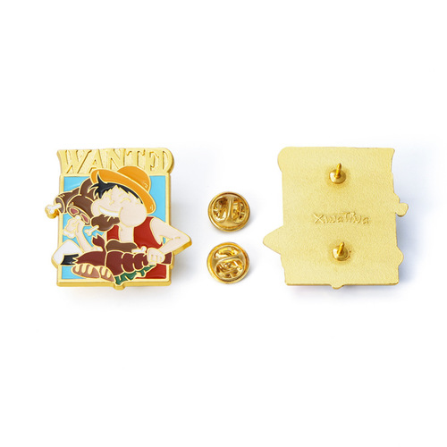 Animation fan Straw Hat Clan One Piece compilation order Luffy Sanji Zoro Nami metal badge 10 styles