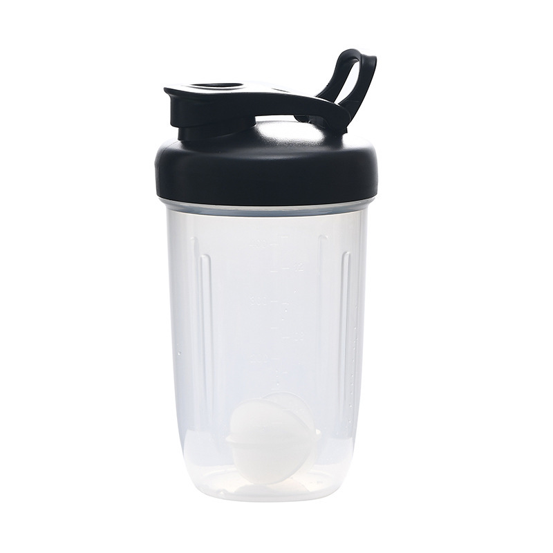 400 ml de proteína en polvo batido taza mecedora de plástico portátil taza de agua deportiva botella de fitness al aire libre se puede fijar el logotipo