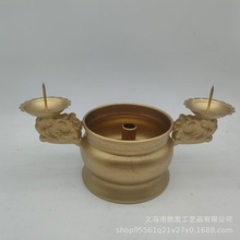 批发加管平底双用铁皮利用香炉香烛一体台橱窗寺庙家用供奉神台灯
