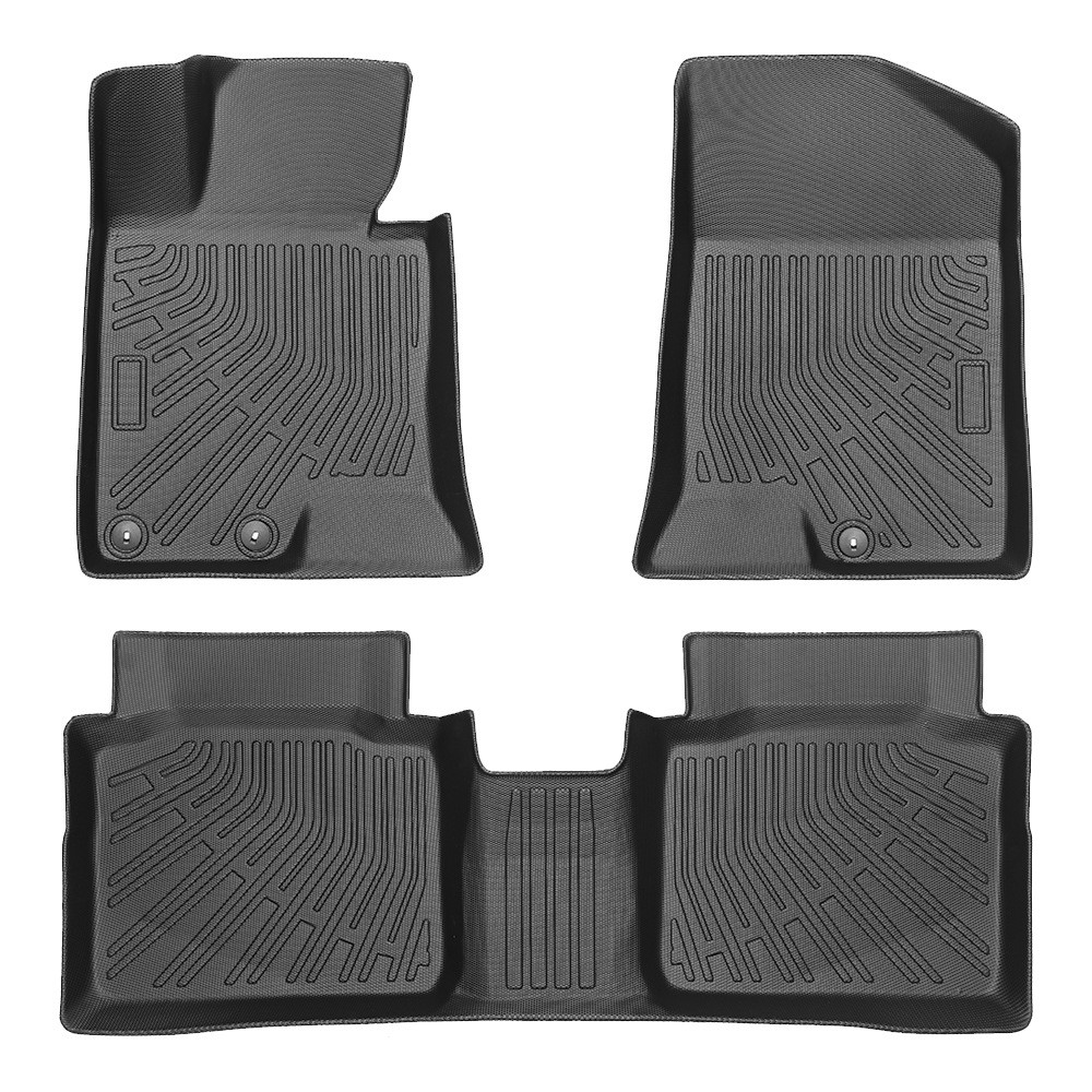 Para el Kia Optima 2011 - 2015, almohadillas de pie 3D TPE para todo el tiempo, almohadillas de piso para el maletero