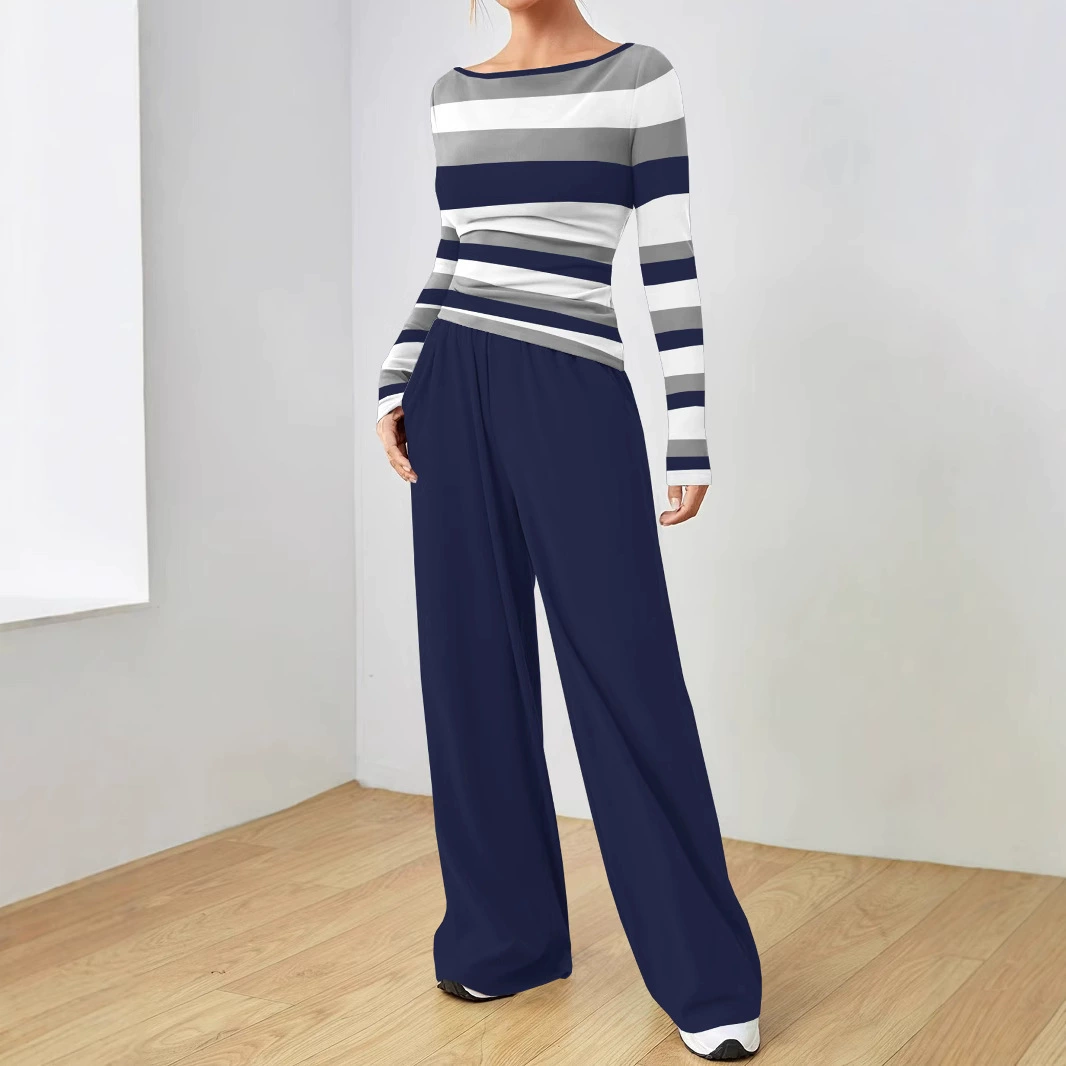 Европейская и американская женская мода на дом повседневный набор из двух частей