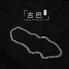 Minimalistic goods with letters, brand chain for key bag , universal necklace stainless steel suitable for men and women, accessory, Korean style, simple and elegant design