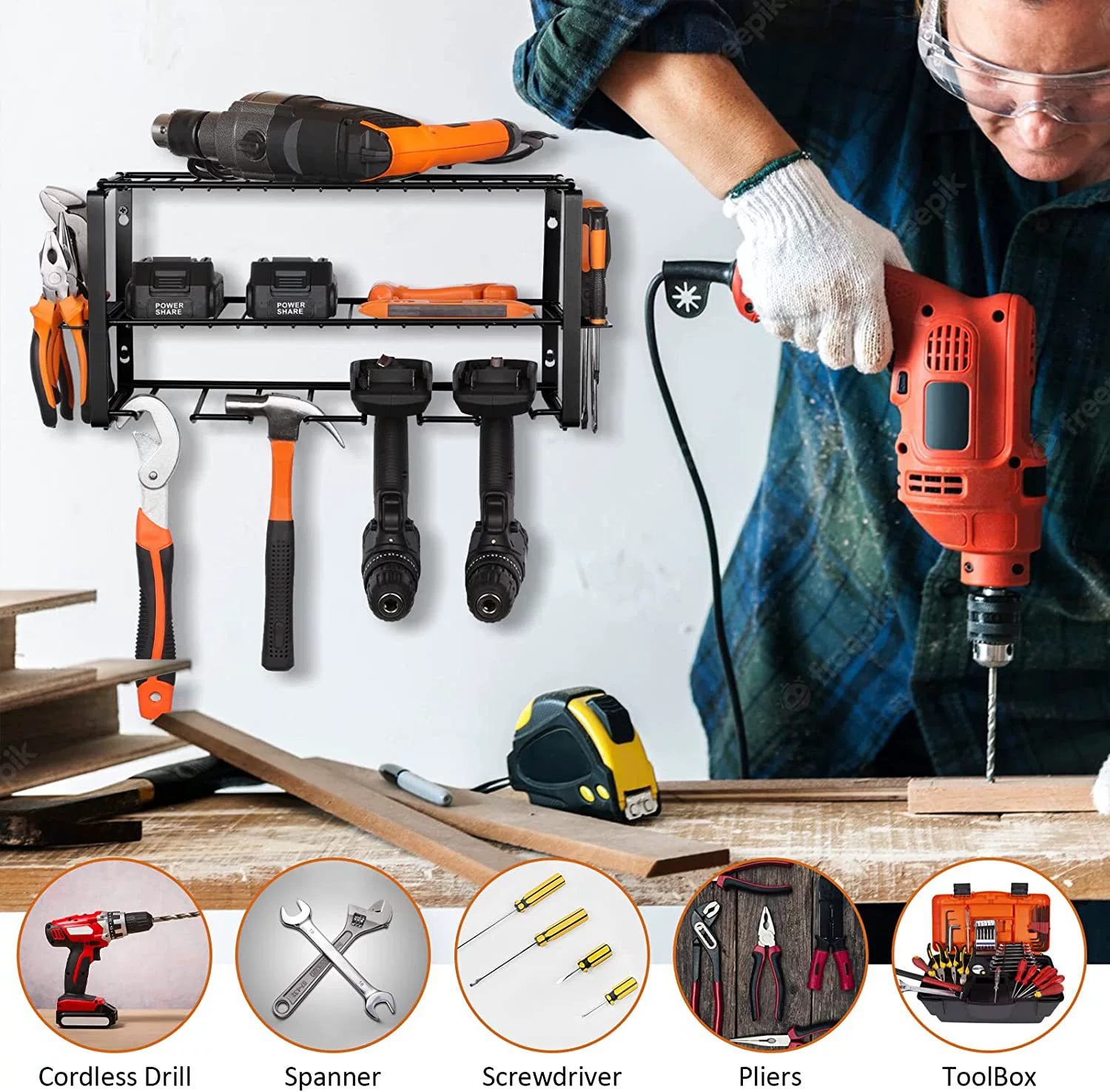 (Cross-border trading), handheld electric storage system, screwdriver, flashlight, electric drill