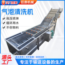 定制果蔬气泡清洗机高压气泡清洗食品机械全自动喷淋式果蔬清洗机