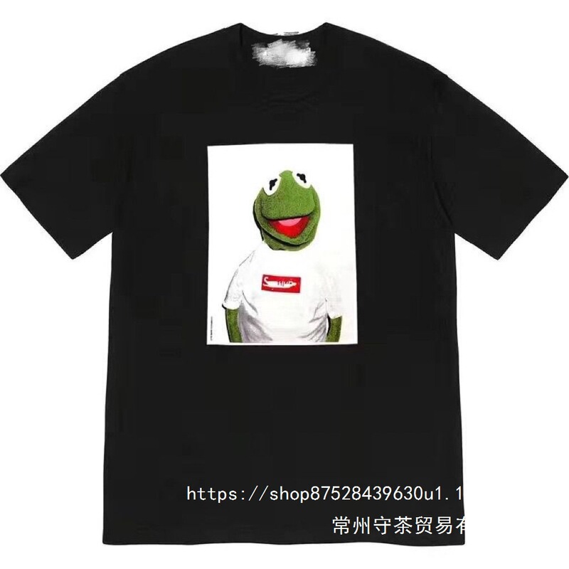 Spot Sup Cotton New Typical Letter Pattern Short-Sleeved T-Shirt Men's and Women's Breathable Sweat-Absorbent Non-Deformation Wholesale