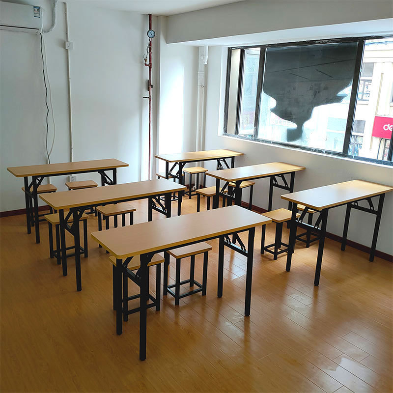 Tutoring Class Student Desks and Chairs Training Table School Tutoring Institution Calligraphy Education Care Class Classroom Desks and Chairs Folding