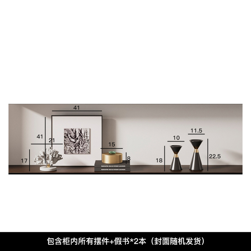 芸貝子のイタリア式の軽い豪華な芸術の高級感のきわめてシンプルな置物の客間の酒の箱のテレビの戸棚のハイエンドの大衆の陶磁器の柔らかいです。