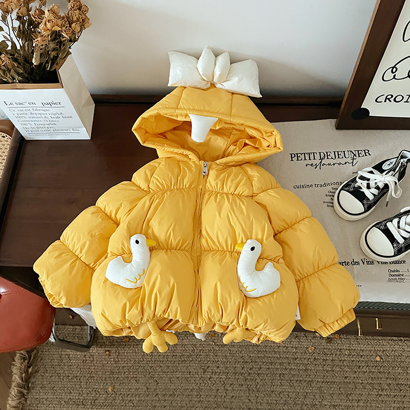 Children's winter velvet down jacket