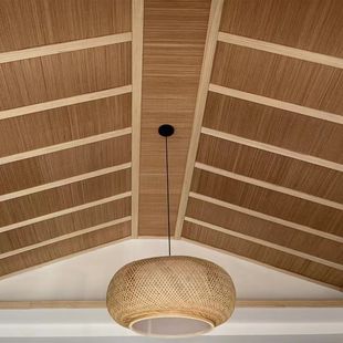 Bamboo Curtain Ceiling Wall Decoration B&B Tea Room Restaurant Wooden House Japanese Retro Bamboo Mat Decoration Materials Engineering