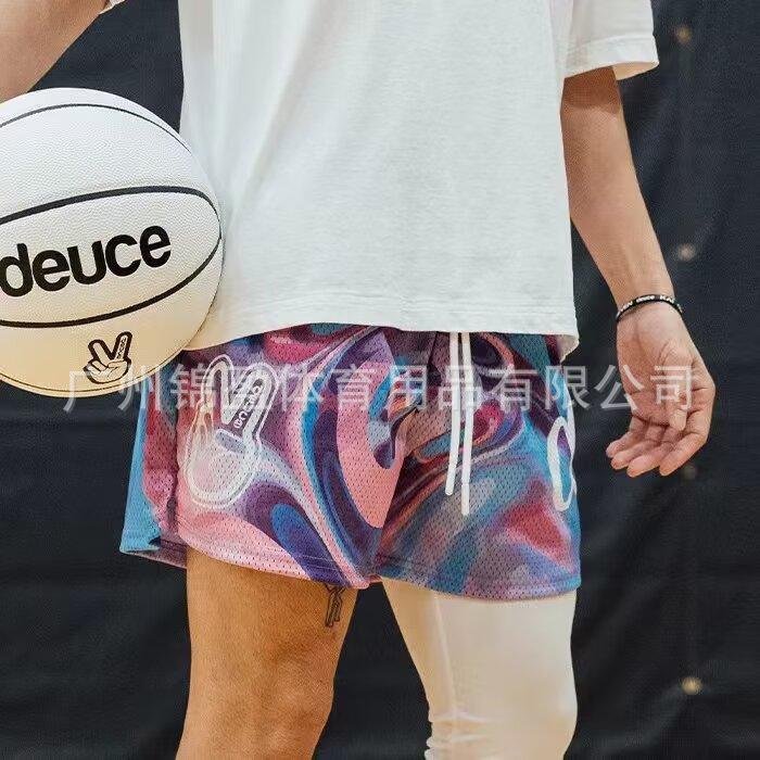 High-Quality American-Style Basketball Shorts for Export, Heavyweight, North American Street Style, Quick-Dry, Breathable Training Basketball Shorts