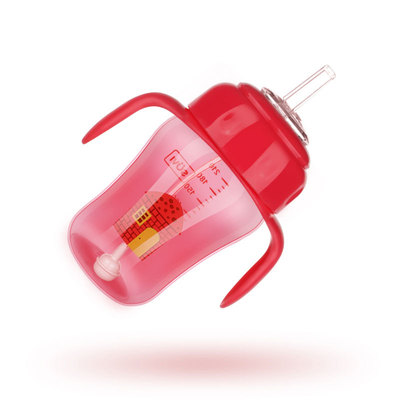 現貨批發嬰兒三用吸嘴杯寶寶兒童學飲喝水防嗆鴨嘴杯帶手柄吸管