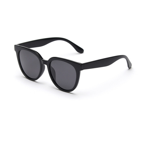 D5010 New Korean style milk tea color round polarized sunglasses for women ins internet celebrity retro simple street photography sunglasses