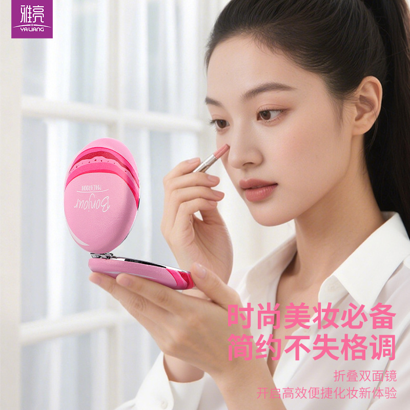 Yaliang en stock 75mm ronda pan espejo macaron maquillaje espejo creativo lindo pequeño espejo de regalo 1053