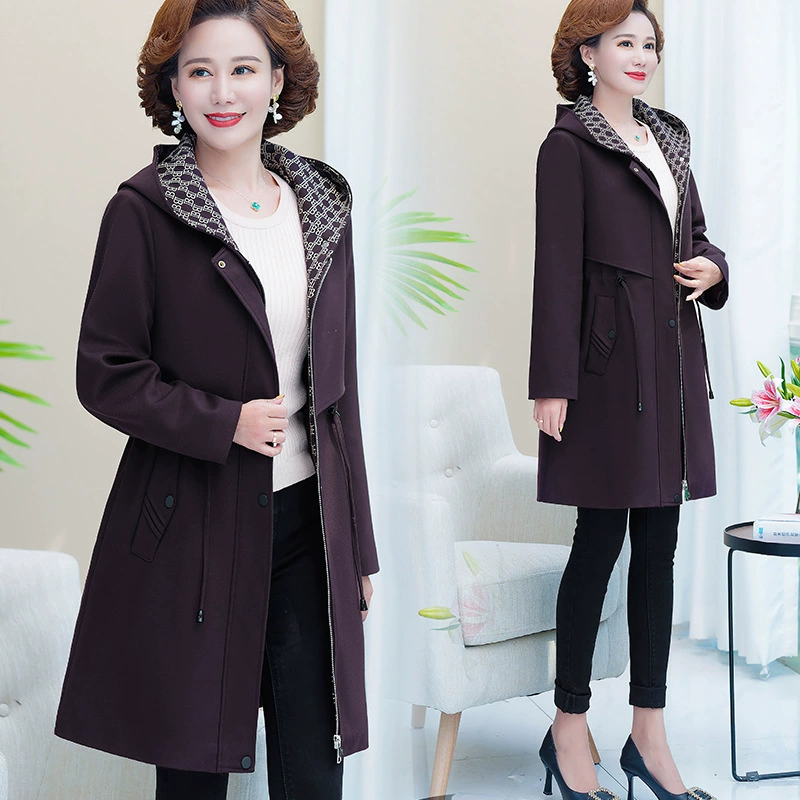 European Station 2021 Весна и осень Новый корейский Свободный Тренч женский популярный длинный комплект средней длины модный 9XL