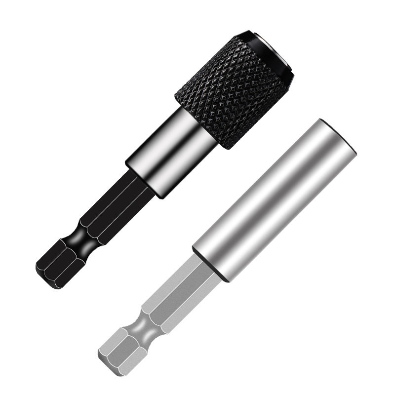 6.35mm hexagon conector de conversión rápida 1 / 4 manguito de extensión taladro eléctrico varilla de conexión auto-bloqueado